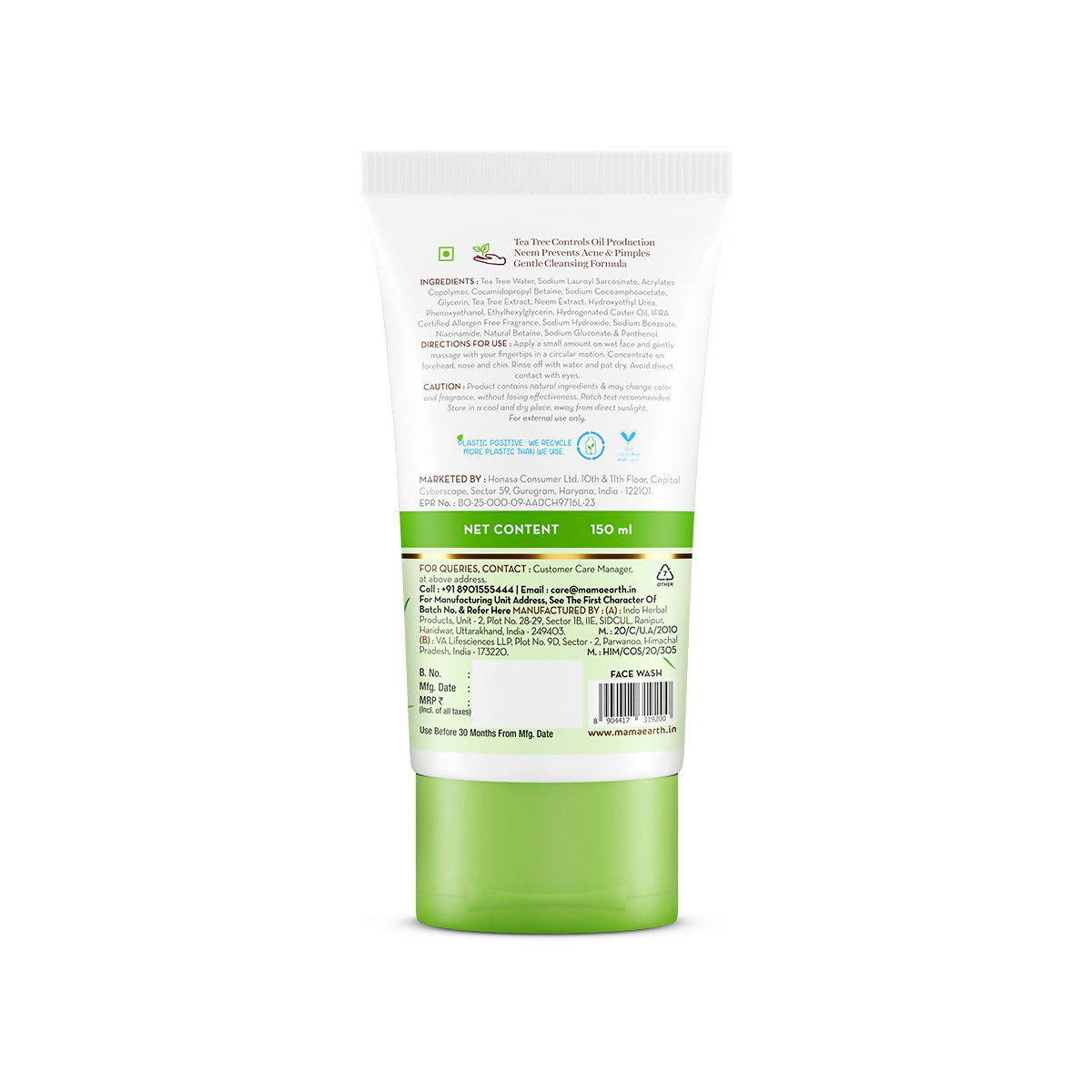 Mamaearth Tea Tree Oil Control Face Wash Mamaearth Tea Tree Oil Control Face Wash