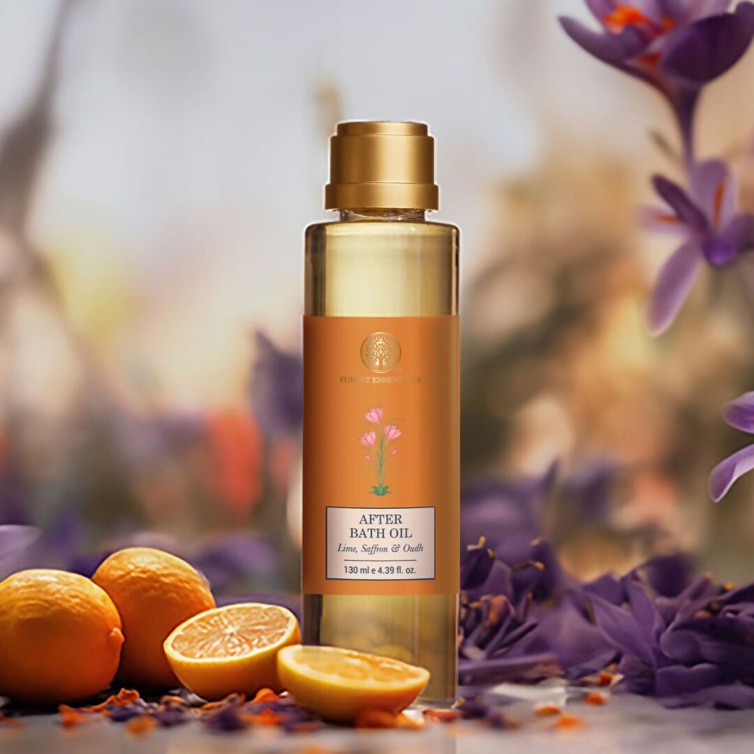 Forest Essentials After Bath Oil Lime Saffron & Oudh Forest Essentials After Bath Oil Lime Saffron & Oudh