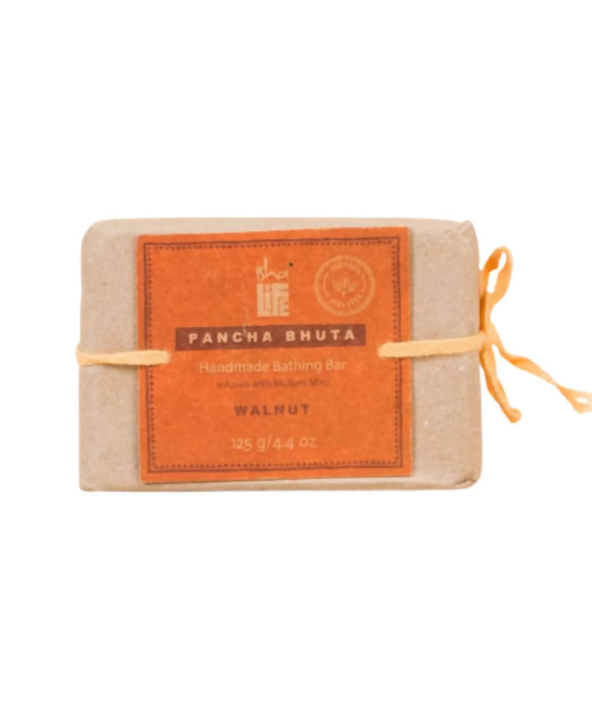 Isha Life Multani Mitti Walnut Soap (Paraben & SLES Free) - Safuron Naturals