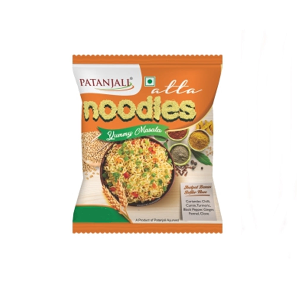 Patanjali Atta Noodles Yummy Masala (Pack of 10) Patanjali Atta Noodles Yummy Masala (Pack of 10)