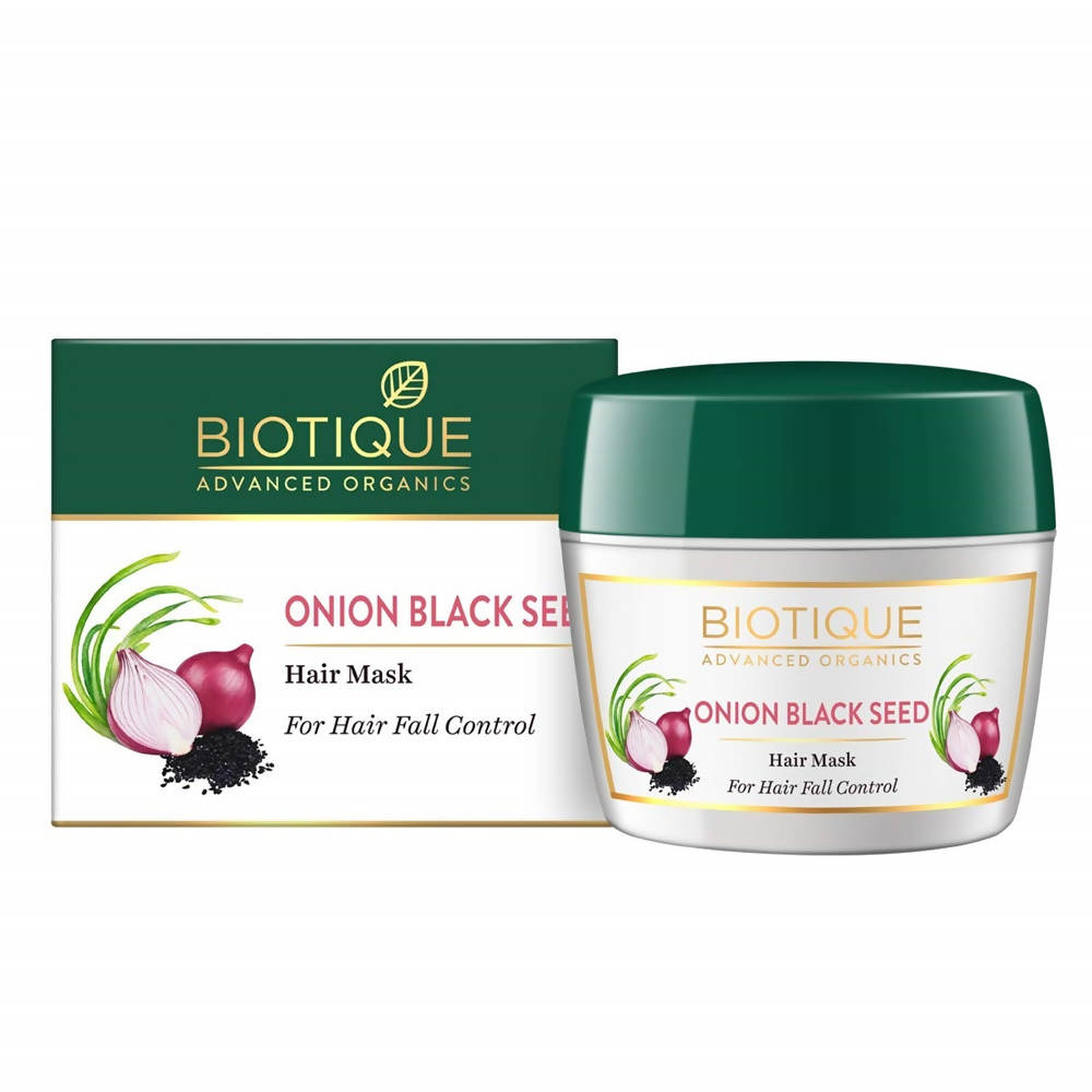 Biotique Advanced Organics Onion Black seed Hair Mask For Hair Fall Control - Safuron
