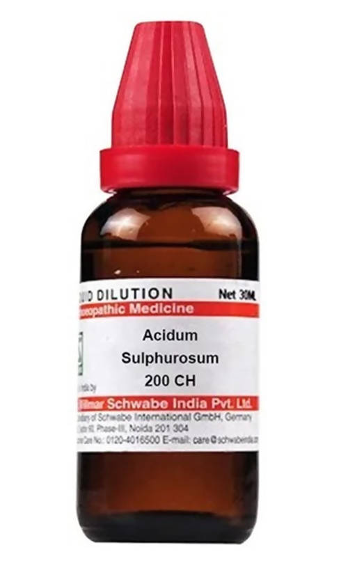 Dr. Willmar Schwabe India Acidum Sulphurosum Dilution Dr. Willmar Schwabe India Acidum Sulphurosum Dilution