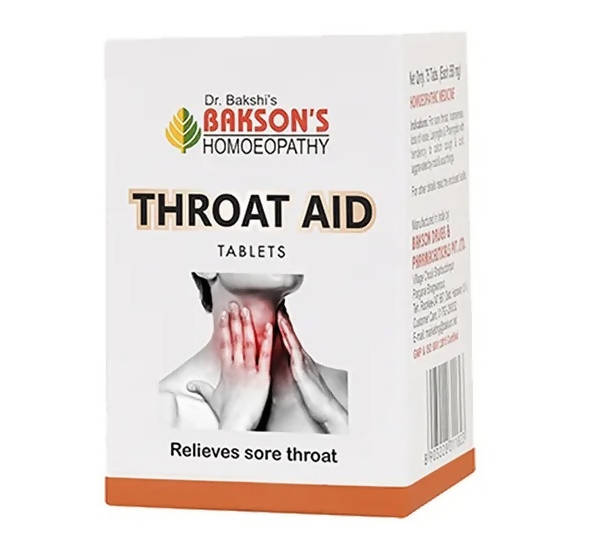 Bakson's Homeopathy Throat Aid Tablets Bakson's Homeopathy Throat Aid Tablets