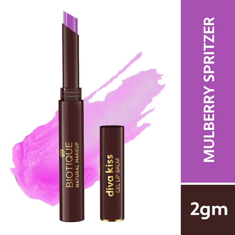 Biotique Diva Kiss Gel Lip Balm - Mulberry Spritzer Biotique Diva Kiss Gel Lip Balm - Mulberry Spritzer