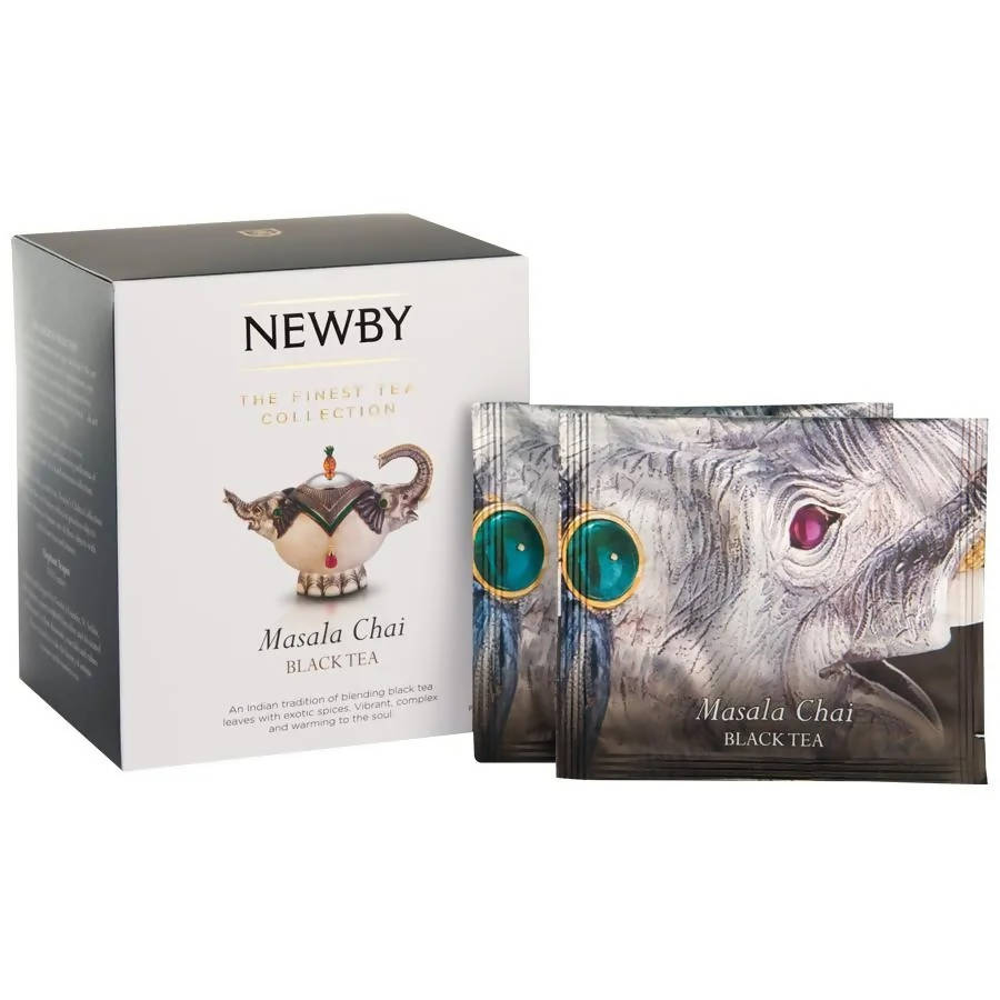 Newby Masala Chai Silken Pyramids Black Tea - Safuron