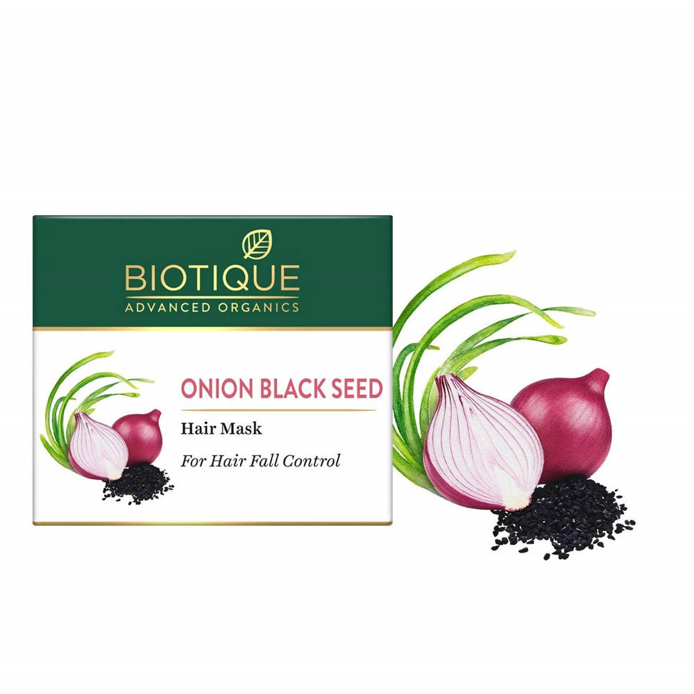Biotique Advanced Organics Onion Black seed Hair Mask For Hair Fall Control Biotique Advanced Organics Onion Black seed Hair Mask For Hair Fall Control