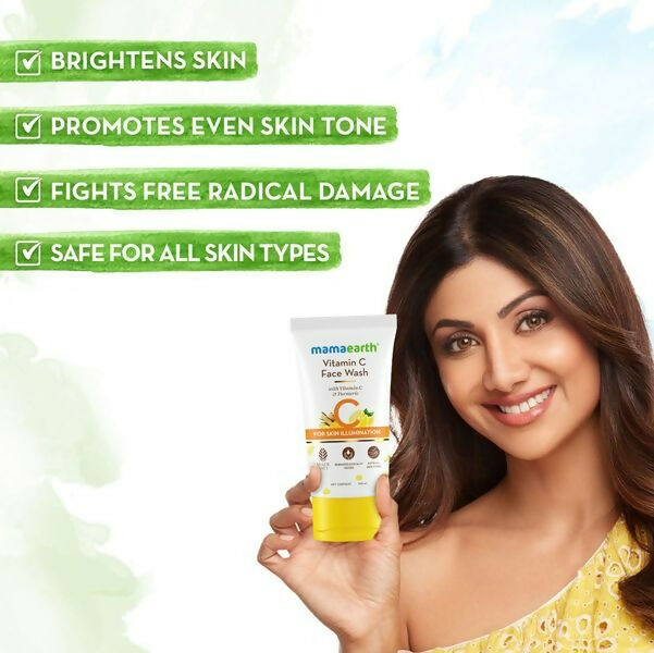 Mamaearth Vitamin C Face Wash with Vitamin C and Turmeric Mamaearth Vitamin C Face Wash with Vitamin C and Turmeric