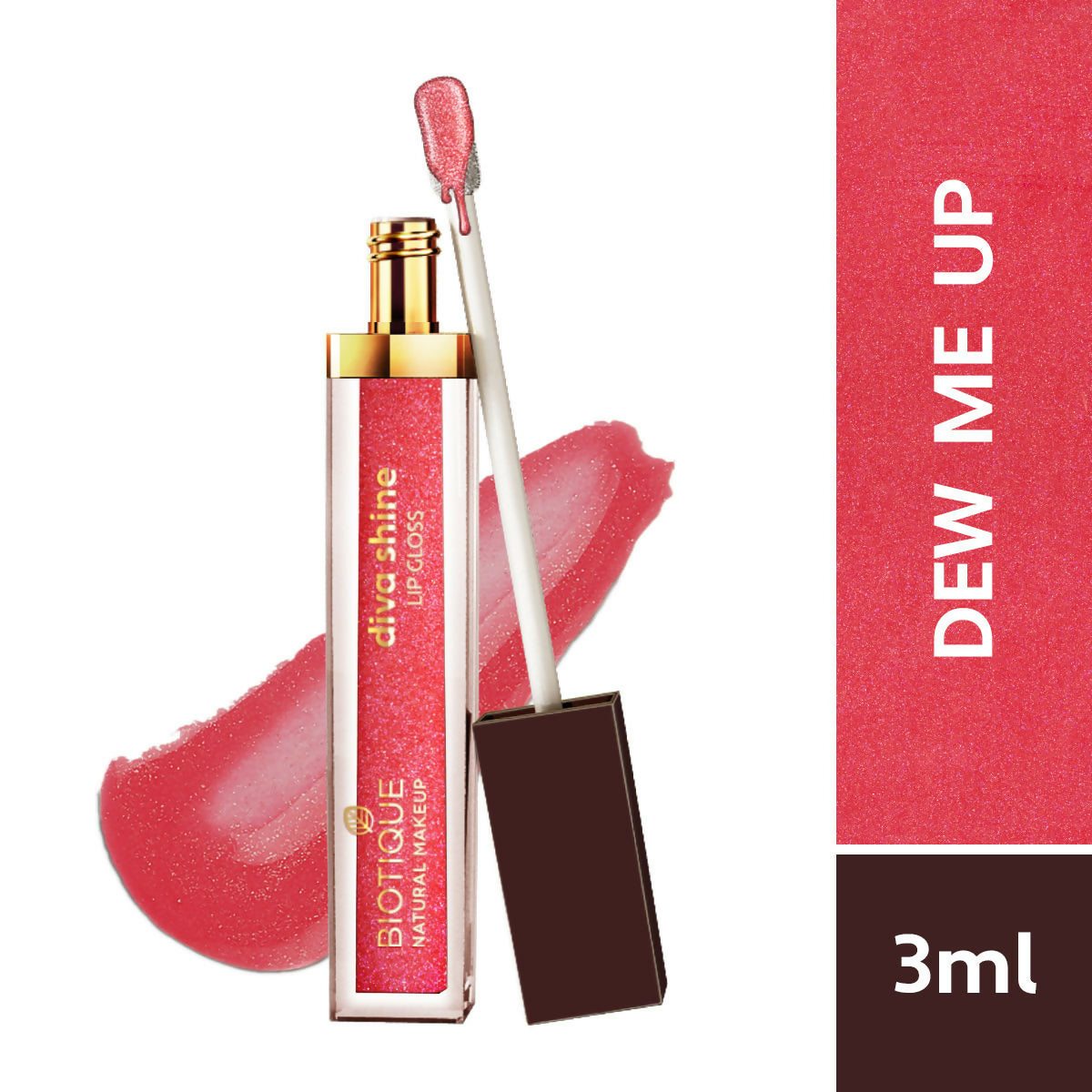 Biotique Diva Shine Lip Gloss - Dew Me Up Biotique Diva Shine Lip Gloss - Dew Me Up