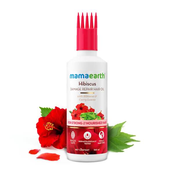 Mamaearth Hibiscus Damage Repair Hair Oil Mamaearth Hibiscus Damage Repair Hair Oil
