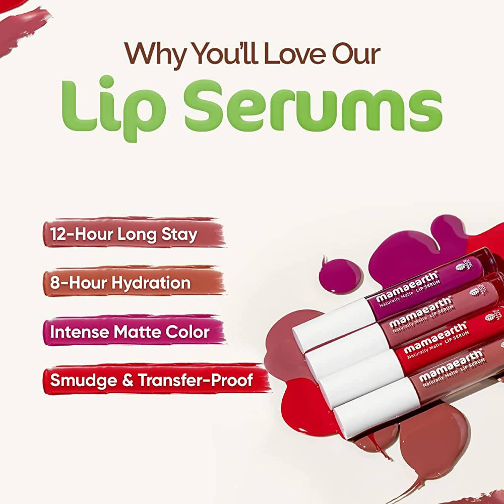 Mamaearth Naturally Matte Lip Serum / Chirpy Cherry Mamaearth Naturally Matte Lip Serum / Chirpy Cherry