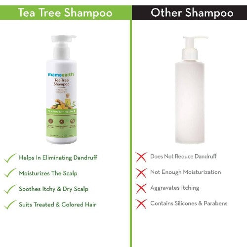 Mamaearth Tea Tree Anti Dandruff Shampoo For Dandruff Free Hair Mamaearth Tea Tree Anti Dandruff Shampoo For Dandruff Free Hair