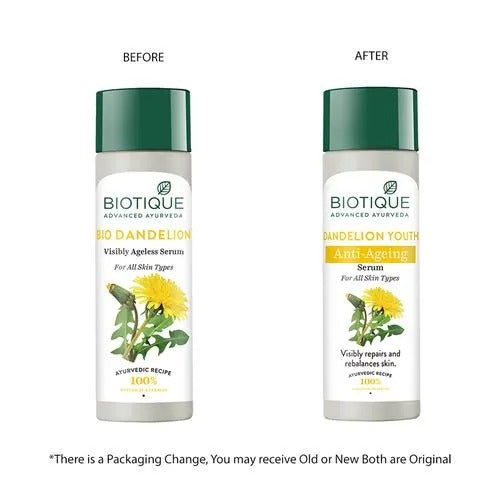 Biotique Bio Dandelion Visibly Ageless Serum 190 ml Biotique Bio Dandelion Visibly Ageless Serum 190 ml
