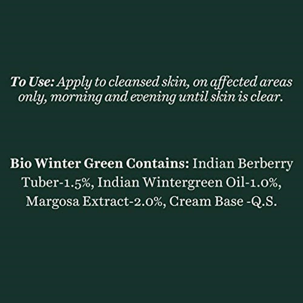 Biotique Bio Winter Green Spot Correcting Anti Acne Cream, 15g Biotique Bio Winter Green Spot Correcting Anti Acne Cream, 15g
