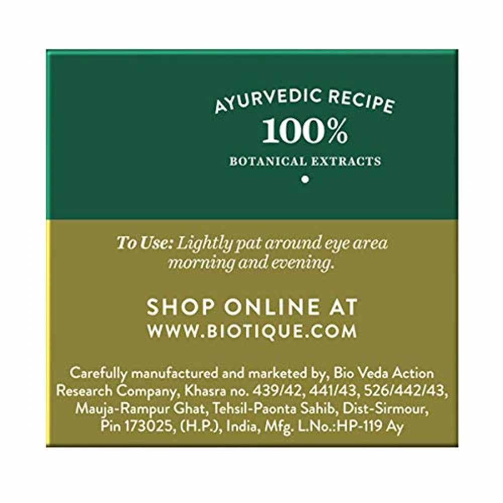 Biotique Advanced Ayurveda Bio SeaWeed Revitalizing Anti Fatigue Eye Gel Biotique Advanced Ayurveda Bio SeaWeed Revitalizing Anti Fatigue Eye Gel