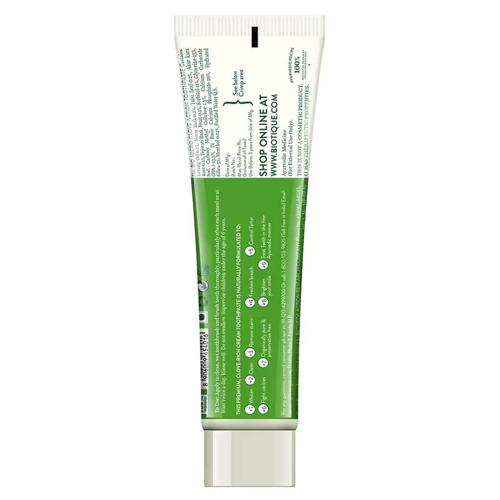 Biotique Clove & Tulsi Complete Care Toothpaste Biotique Clove & Tulsi Complete Care Toothpaste