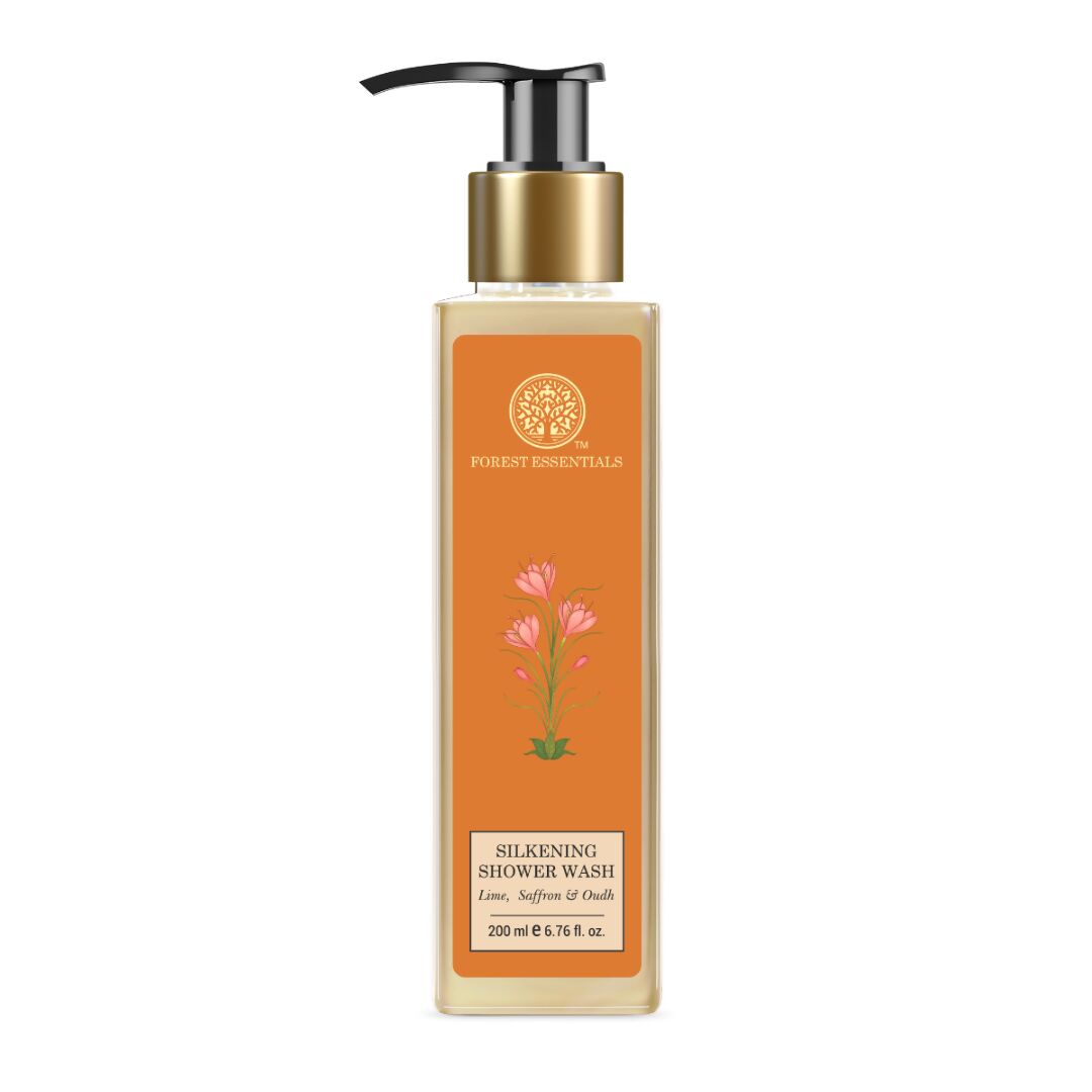 Forest Essentials Silkening Shower Wash Lime Saffron & Oudh Forest Essentials Silkening Shower Wash Lime Saffron & Oudh