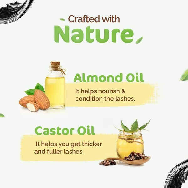 Mamaearth Lash Care Volumizing Mascara with Castor Oil & Almond Oil Mamaearth Lash Care Volumizing Mascara with Castor Oil & Almond Oil