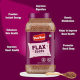 Yum Yum Roasted & Salted Flax Seeds Jar Yum Yum