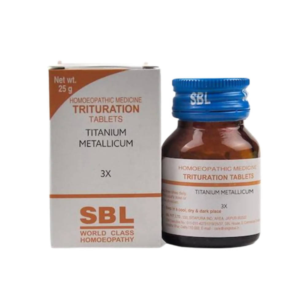 SBL Homeopathy Titanium Metallicum Trituration Tablets - Safuron