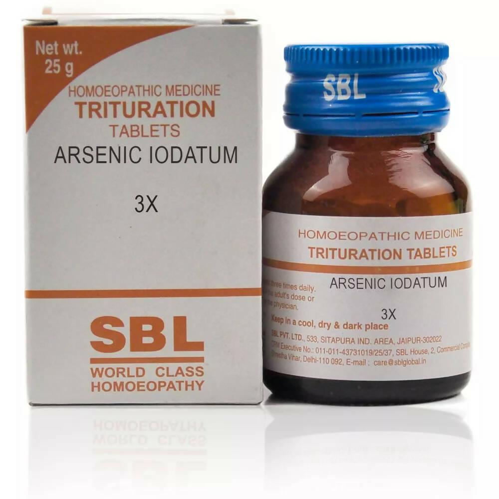 SBL Homeopathy Arsenic Iodatum Trituration Tablets - Safuron SBL Homeopathy Arsenic Iodatum Trituration Tablets - Safuron