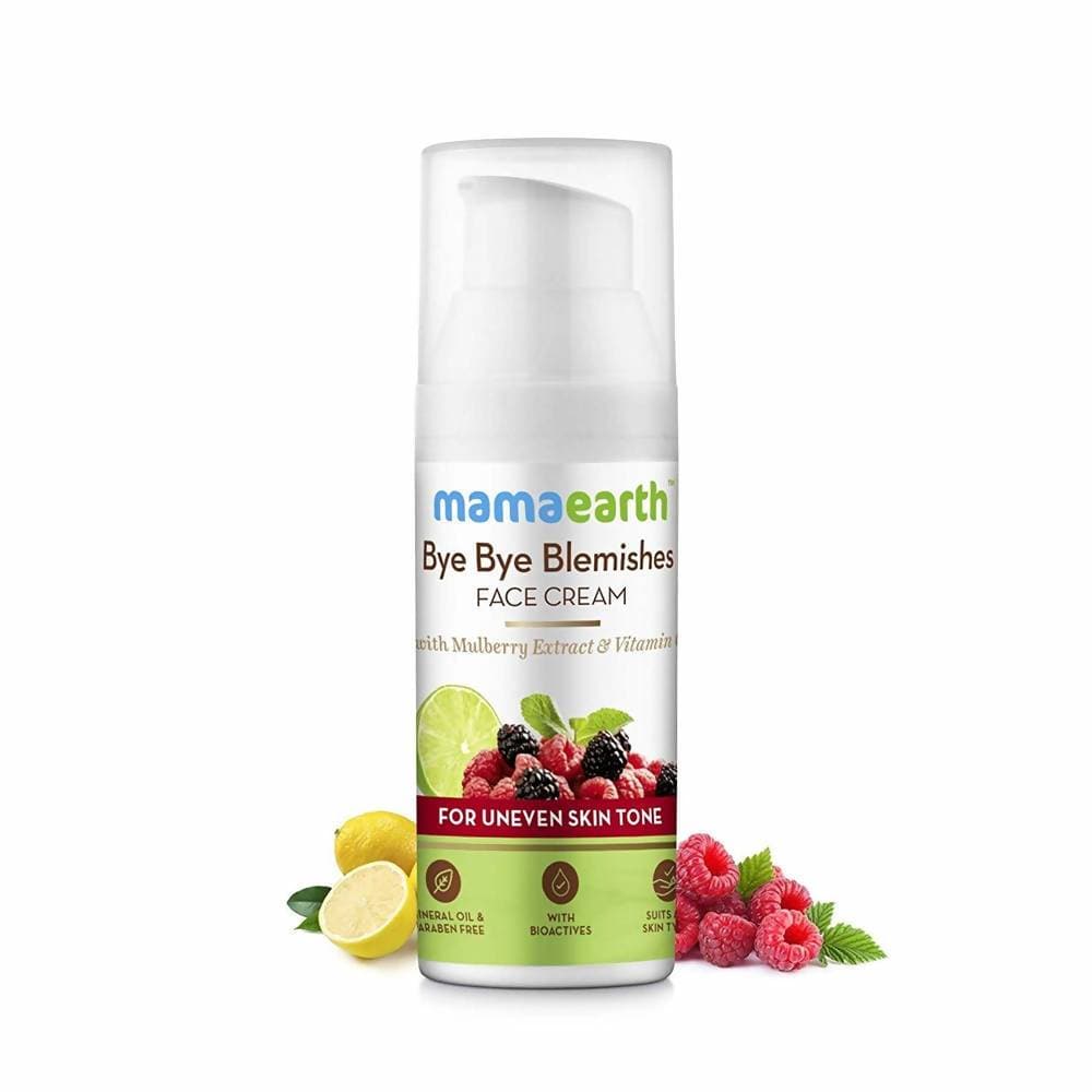 Mamaearth Bye Bye Blemishes Face Cream For Uneven Skin Tone Mamaearth Bye Bye Blemishes Face Cream For Uneven Skin Tone