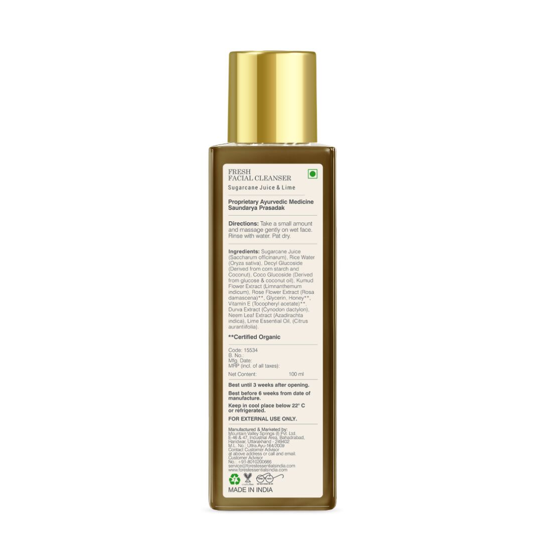 Forest Essentials Fresh Facial Cleanser With Sugarcane Juice & Lime Forest Essentials Fresh Facial Cleanser With Sugarcane Juice & Lime
