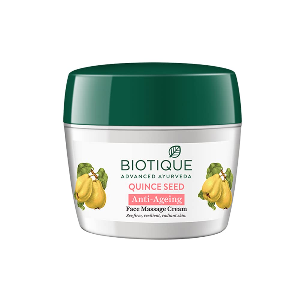 Biotique Advanced Ayurveda Bio Quince Seed Nourishing Face Massage Cream - Safuron