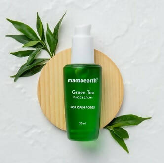 Mamaearth Green Tea Face Serum With Green Tea & Collagen For Open Pores Mamaearth Green Tea Face Serum With Green Tea & Collagen For Open Pores