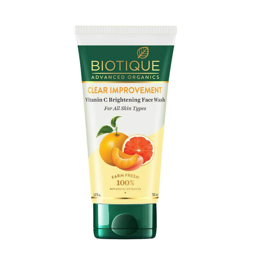 Biotique Advanced Organics Clear Improvement Vitamin C Brightening Face Wash - Safuron