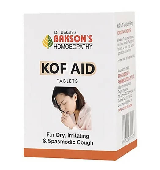 Bakson's Homeopathy Kof Aid Tablets Bakson's Homeopathy Kof Aid Tablets