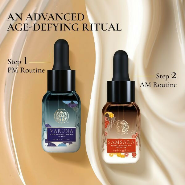 Forest Essentials High-Performance Day & Night Face Serums Duo Forest Essentials High-Performance Day & Night Face Serums Duo