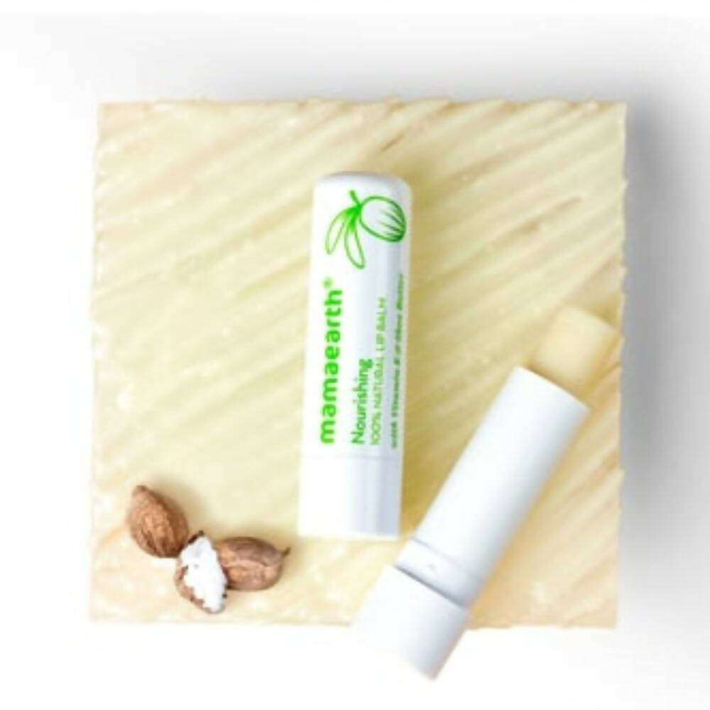 Mamaearth Nourishing 100% Natural Lip Balm With Vitamin E & Shea Butter Mamaearth Nourishing 100% Natural Lip Balm With Vitamin E & Shea Butter
