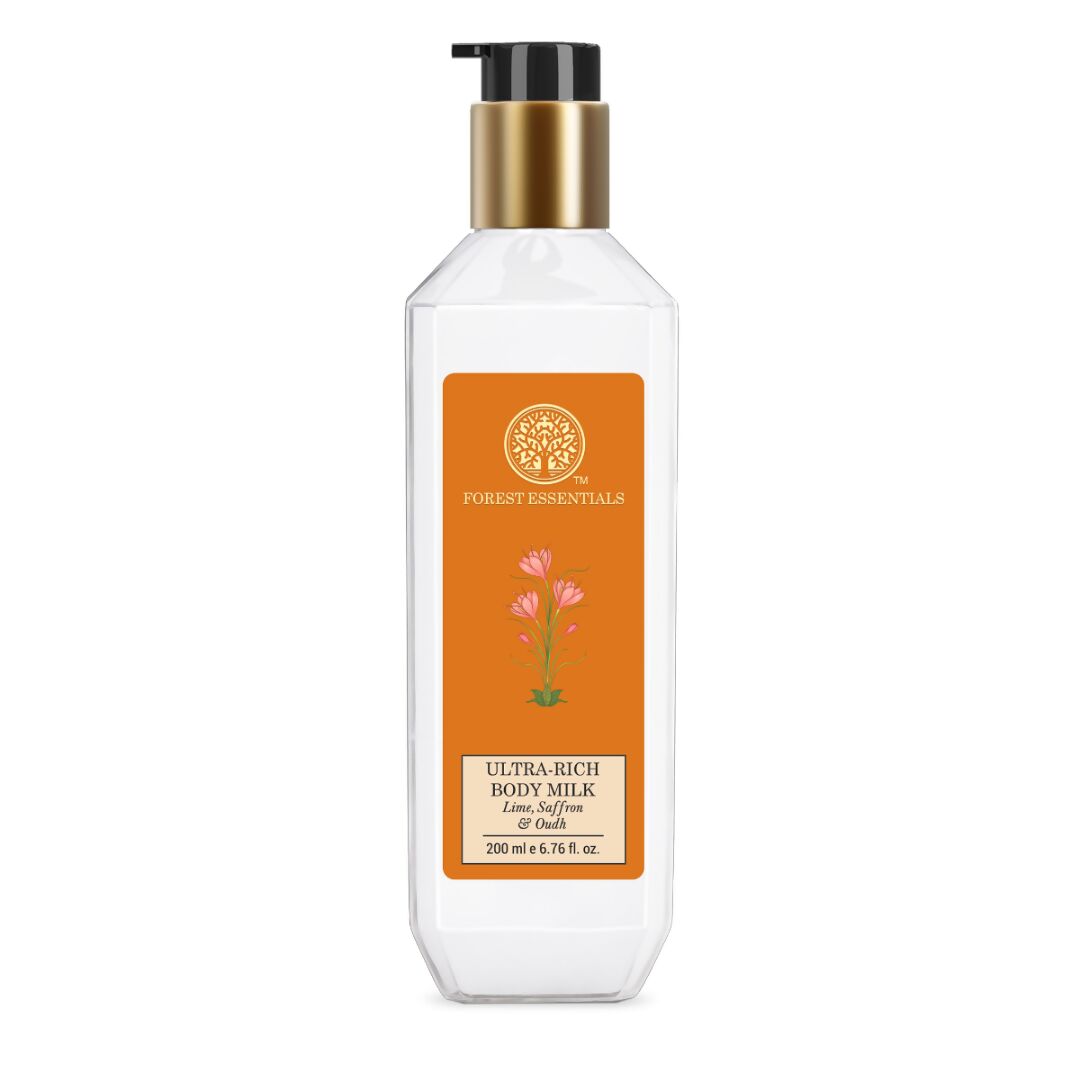Forest Essentials Ultra-Rich Body Milk Lime Saffron & Oudh Forest Essentials Ultra-Rich Body Milk Lime Saffron & Oudh