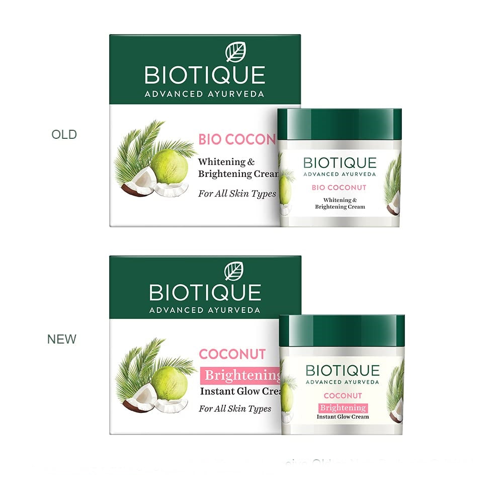 Biotique Advanced Ayurveda Bio Coconut Whitening & Brightening Cream Biotique Advanced Ayurveda Bio Coconut Whitening & Brightening Cream