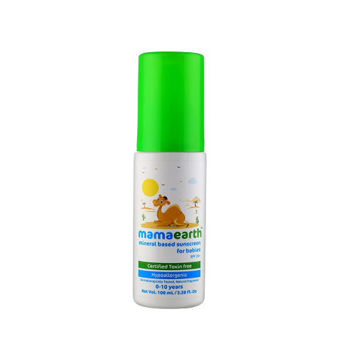 Mamaearth Mineral Based Baby Sunscreen For Protects from UV Rays & Deeply Nourishing & Soothing Mamaearth Mineral Based Baby Sunscreen For Protects from UV Rays & Deeply Nourishing & Soothing