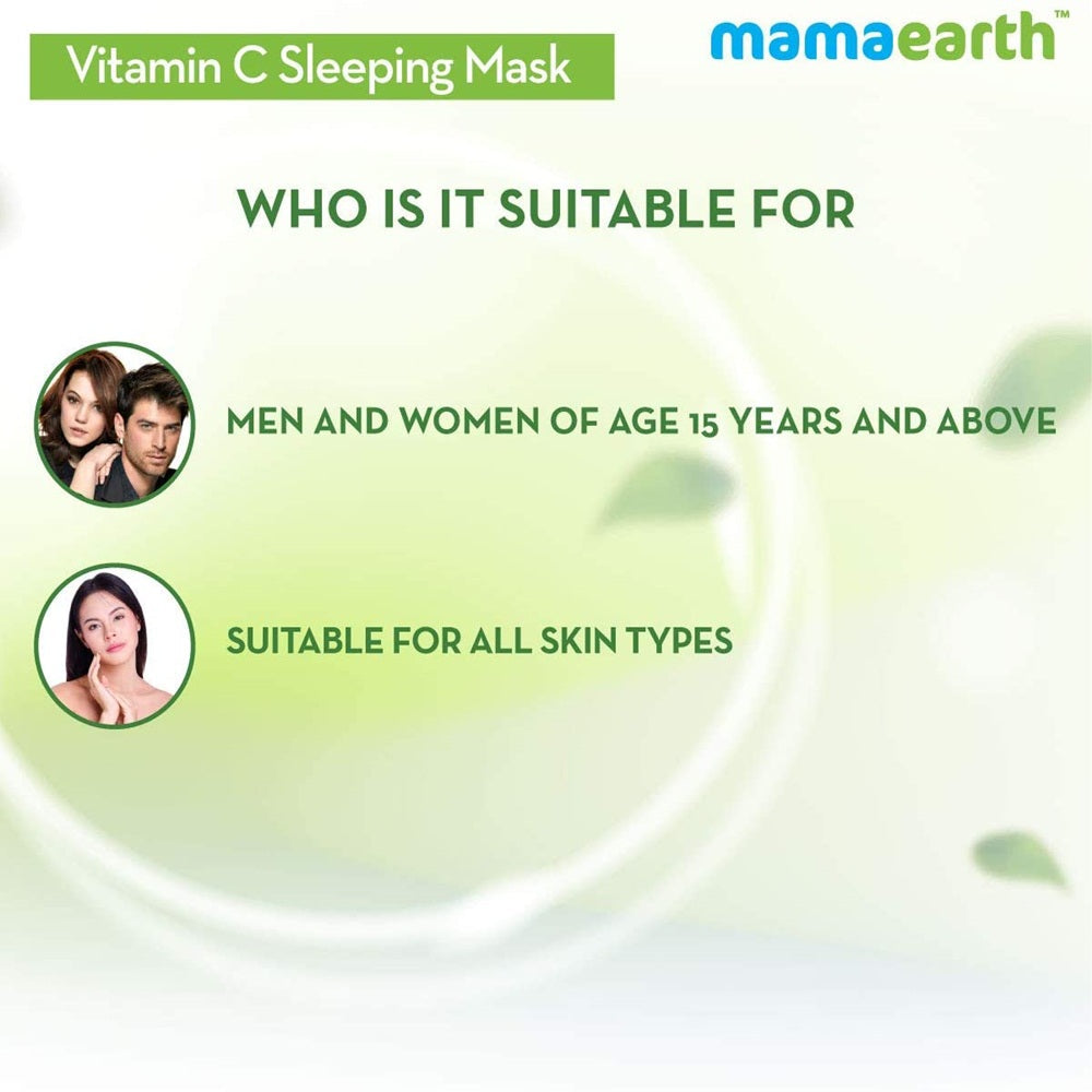 Mamaearth Vitamin C Sleeping Mask with Aloe Vera for Skin Illumination Mamaearth Vitamin C Sleeping Mask with Aloe Vera for Skin Illumination