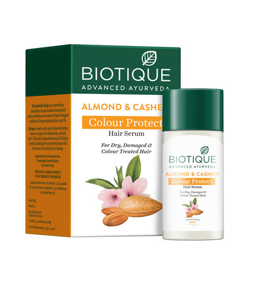 Biotique Advanced Ayurveda Bio Almond and Cashew Fresh Replenishing Hair Serum - Safuron
