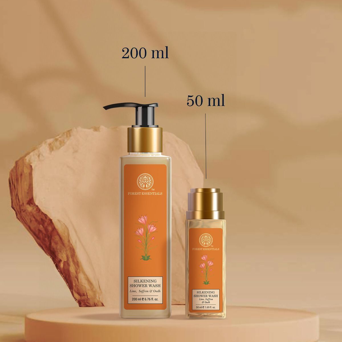 Forest Essentials Silkening Shower Wash Lime Saffron & Oudh Forest Essentials Silkening Shower Wash Lime Saffron & Oudh