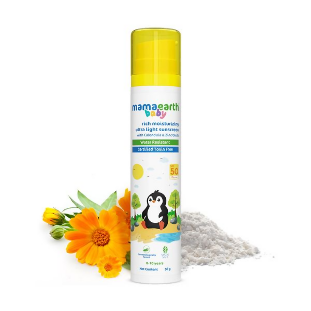 Mamaearth Baby Rich Moisturizing Ultra Light Sunscreen Mamaearth Baby Rich Moisturizing Ultra Light Sunscreen