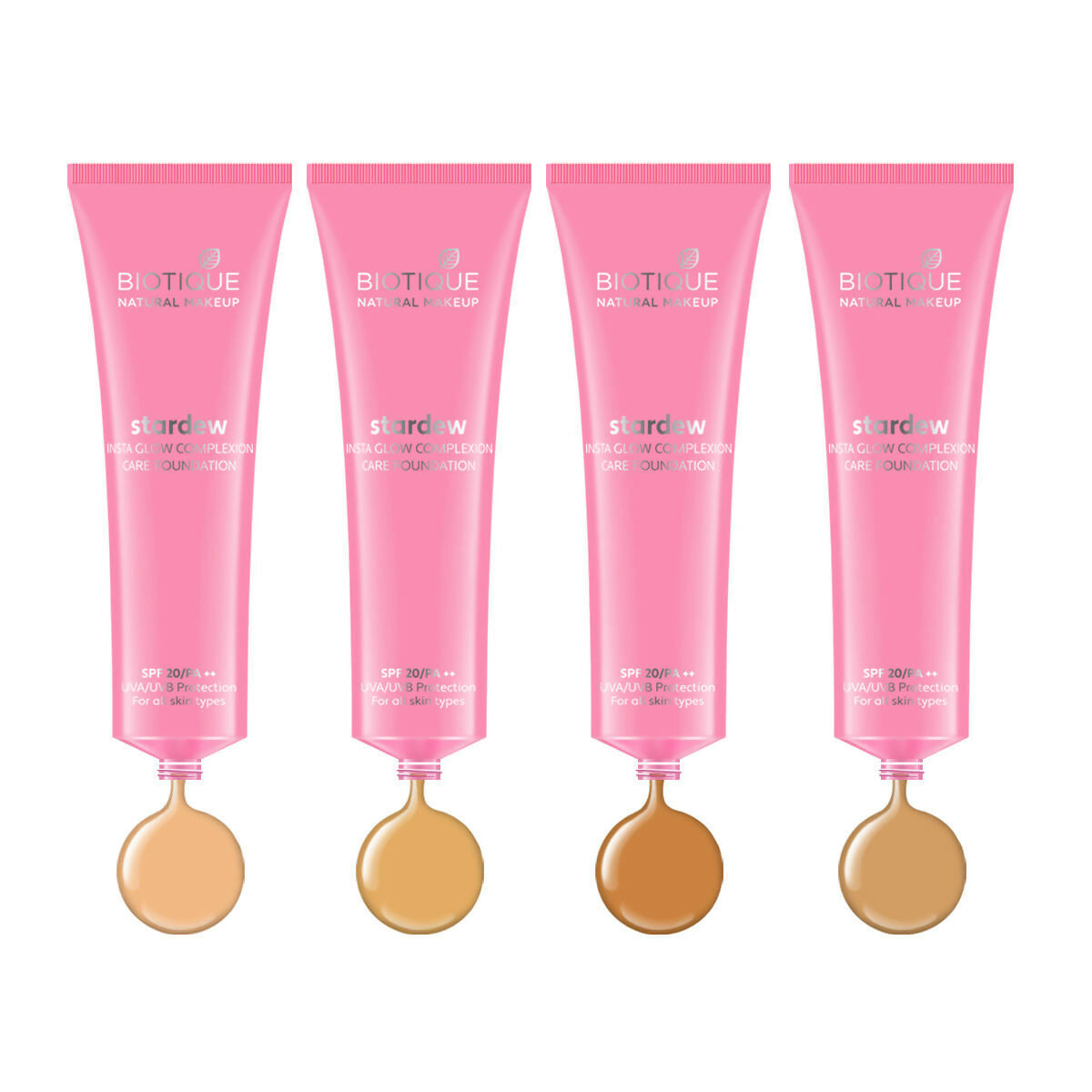 Biotique Stardew Insta Glow Complexion Care Foundation SPF 20 - Caramel Biotique Stardew Insta Glow Complexion Care Foundation SPF 20 - Caramel