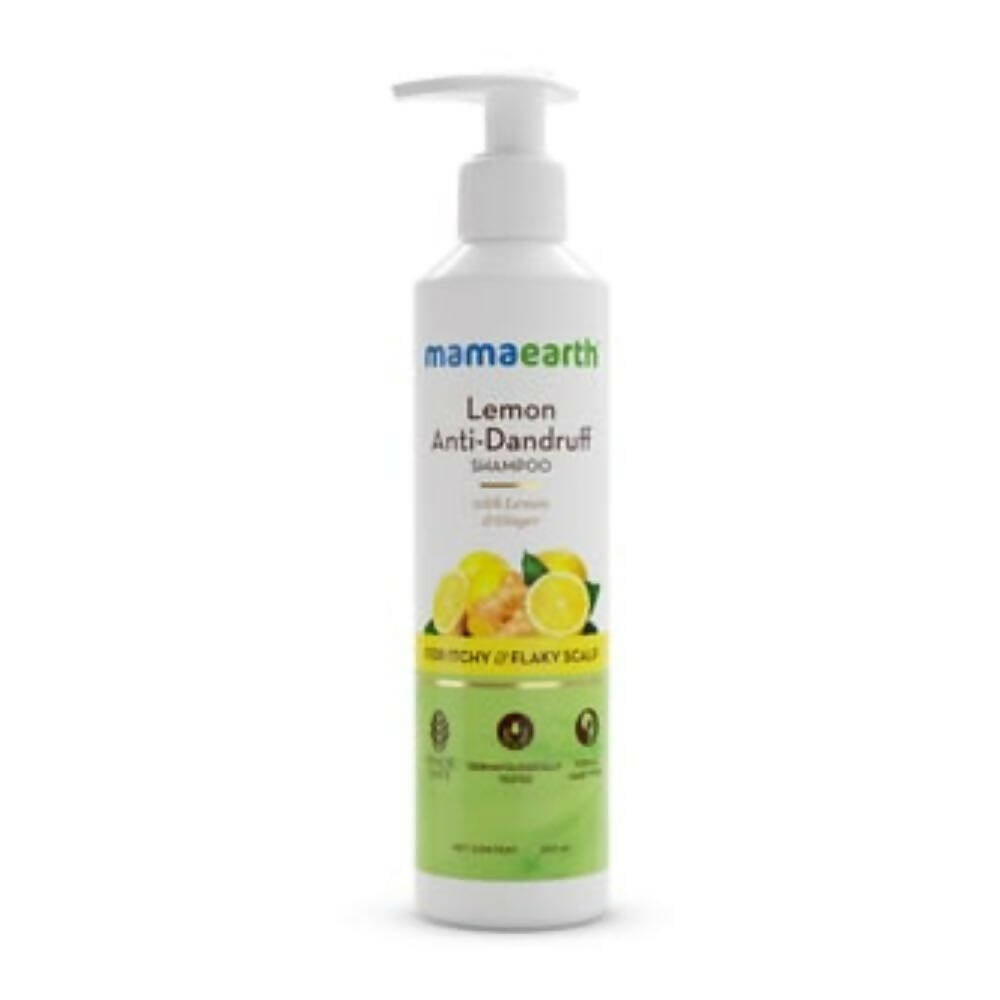 Mamaearth Lemon Anti-Dandruff Shampoo For Itchy & Flaky Scalp - Safuron
