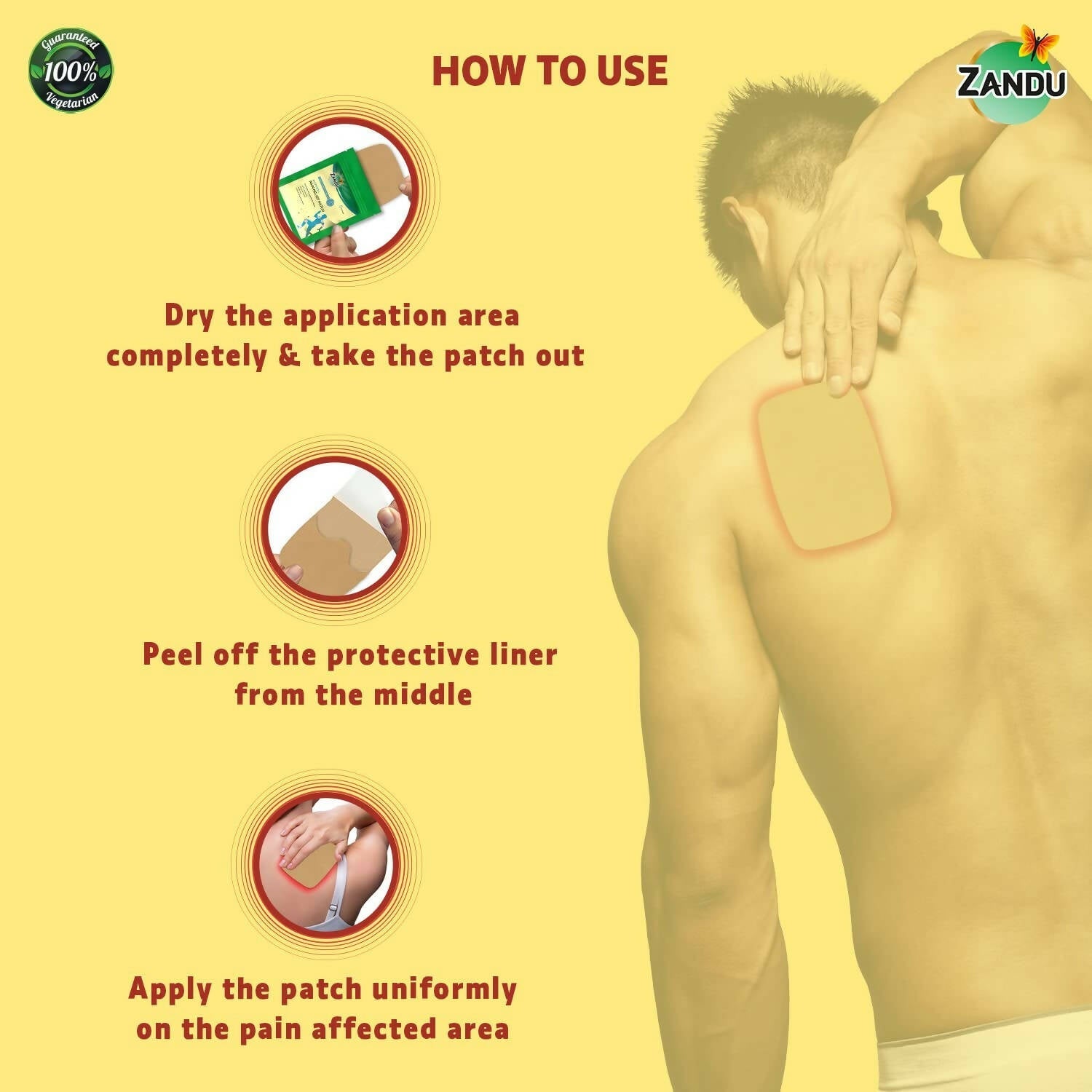 Zandu Ayurvedic Pain Relief Patch Zandu Ayurvedic Pain Relief Patch
