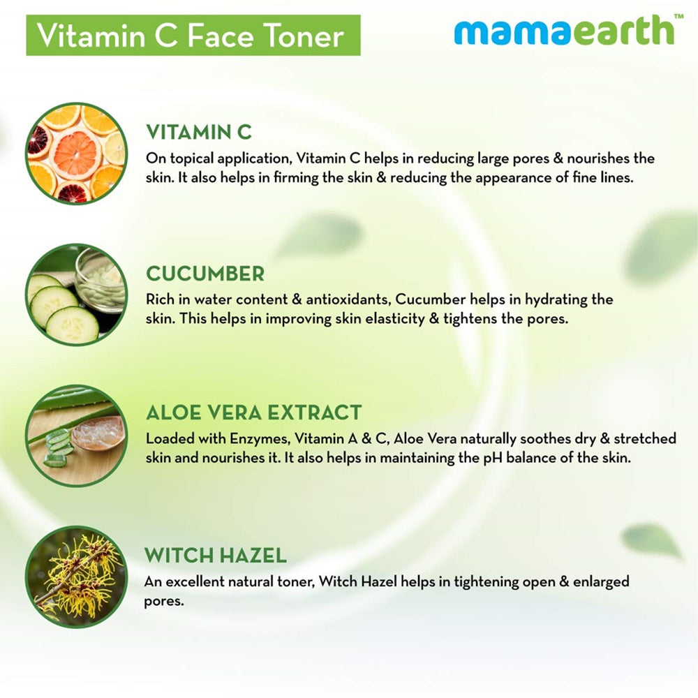 Mamaearth Vitamin C Face Toner And Face Wash Mamaearth Vitamin C Face Toner And Face Wash