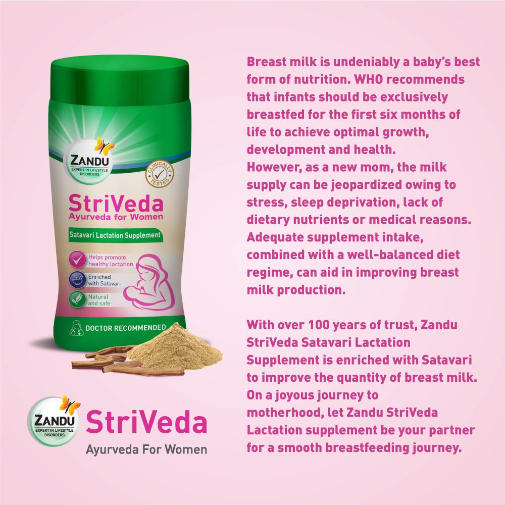 Zandu StriVeda Satavari Lactation Supplement Zandu StriVeda Satavari Lactation Supplement