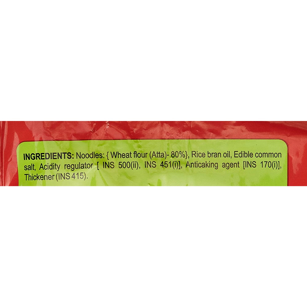 Patanjali Atta Noodles Chatpataa - Family Pack (Pack of 4) Patanjali Atta Noodles Chatpataa - Family Pack (Pack of 4)