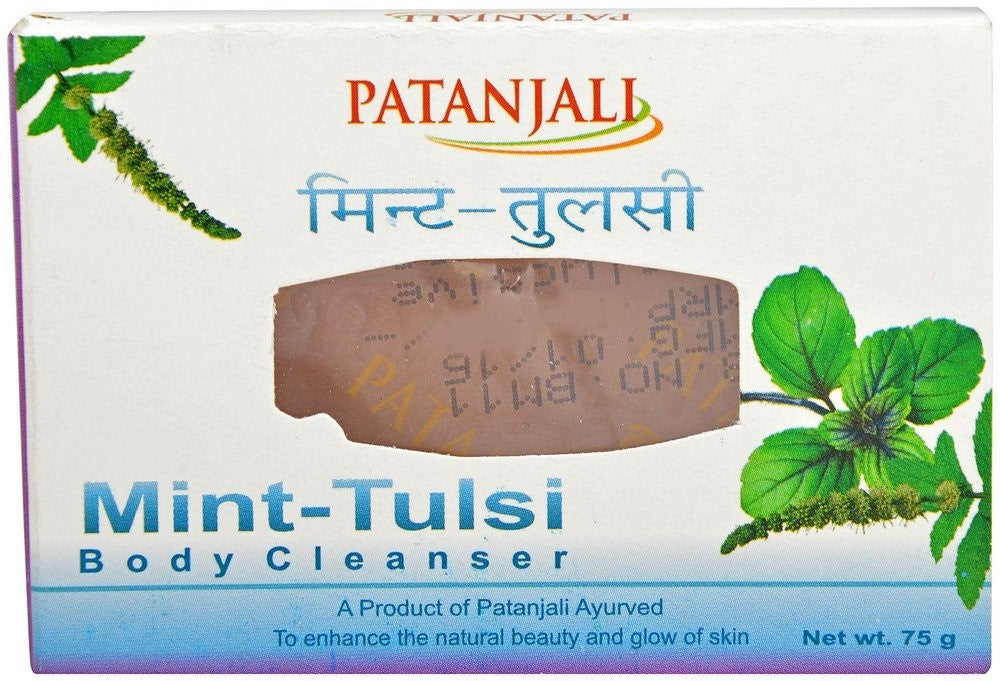 Patanjali Mint - Tulsi Body Cleanser Soap 125 gm Patanjali Mint - Tulsi Body Cleanser Soap 125 gm