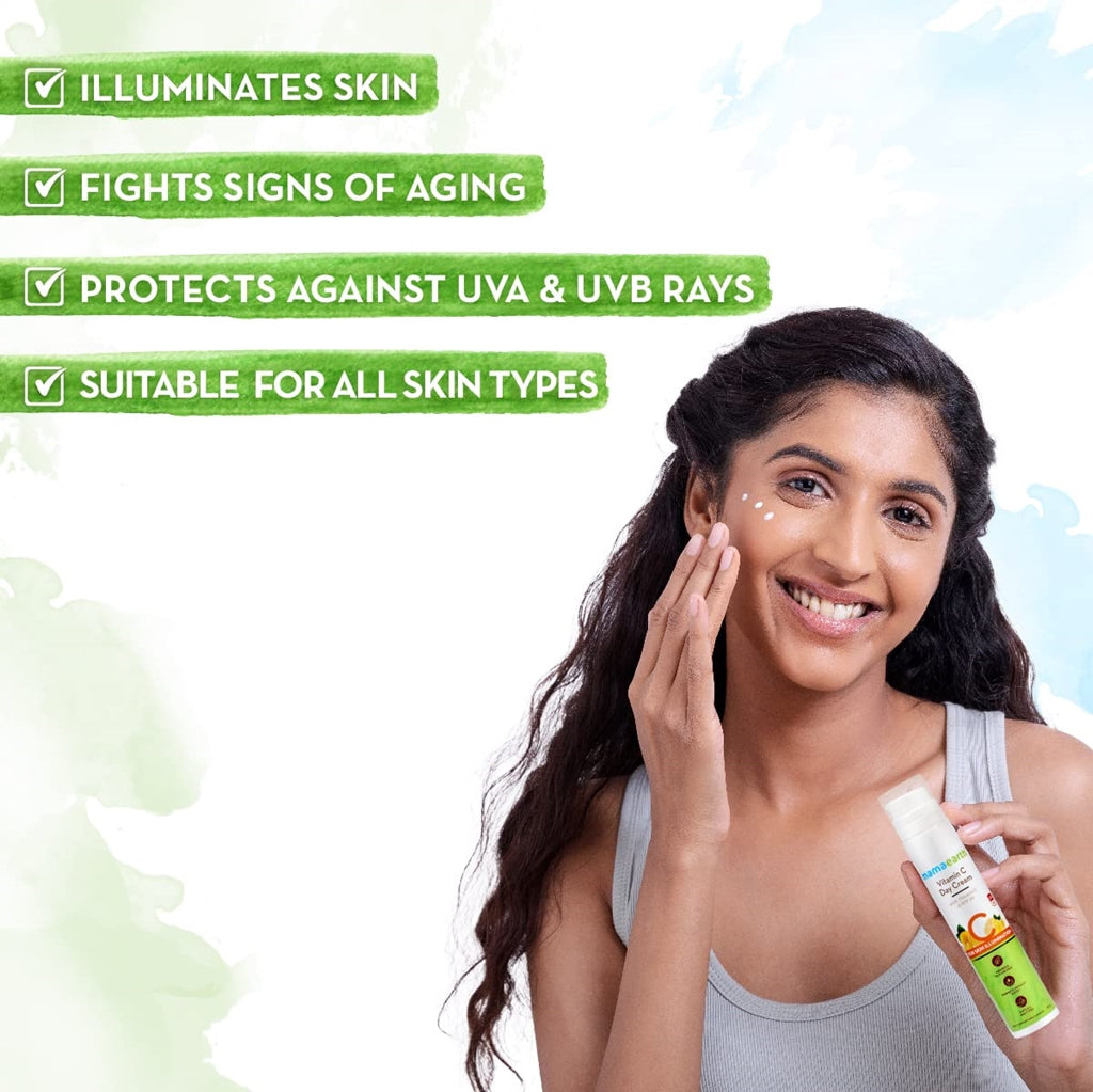 Mamaearth Vitamin C Day Cream with Vitamin C & SPF 20 for Skin Illumination Mamaearth Vitamin C Day Cream with Vitamin C & SPF 20 for Skin Illumination