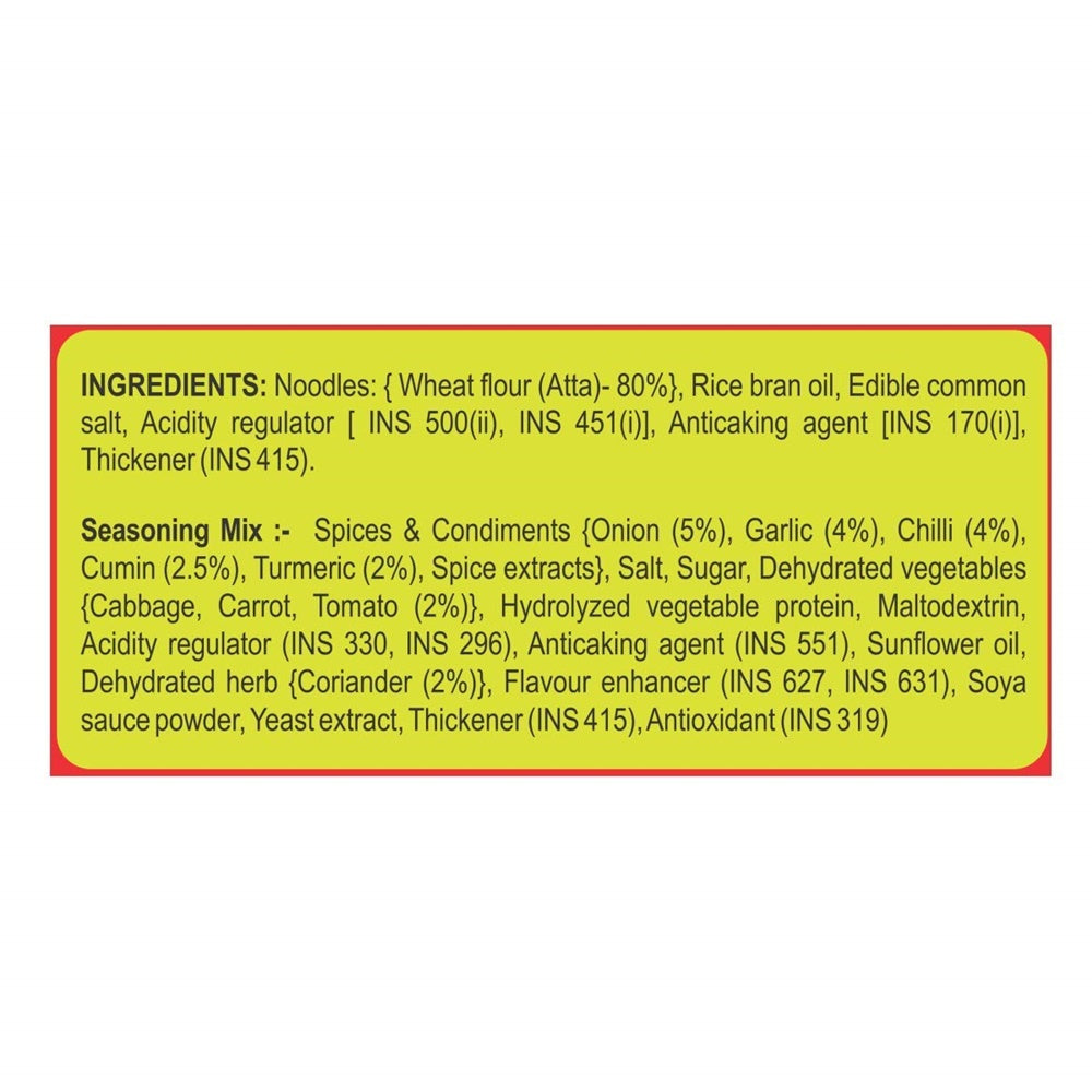 Patanjali Atta Noodles Chatpataa - Family Pack (Pack of 4) Patanjali Atta Noodles Chatpataa - Family Pack (Pack of 4)