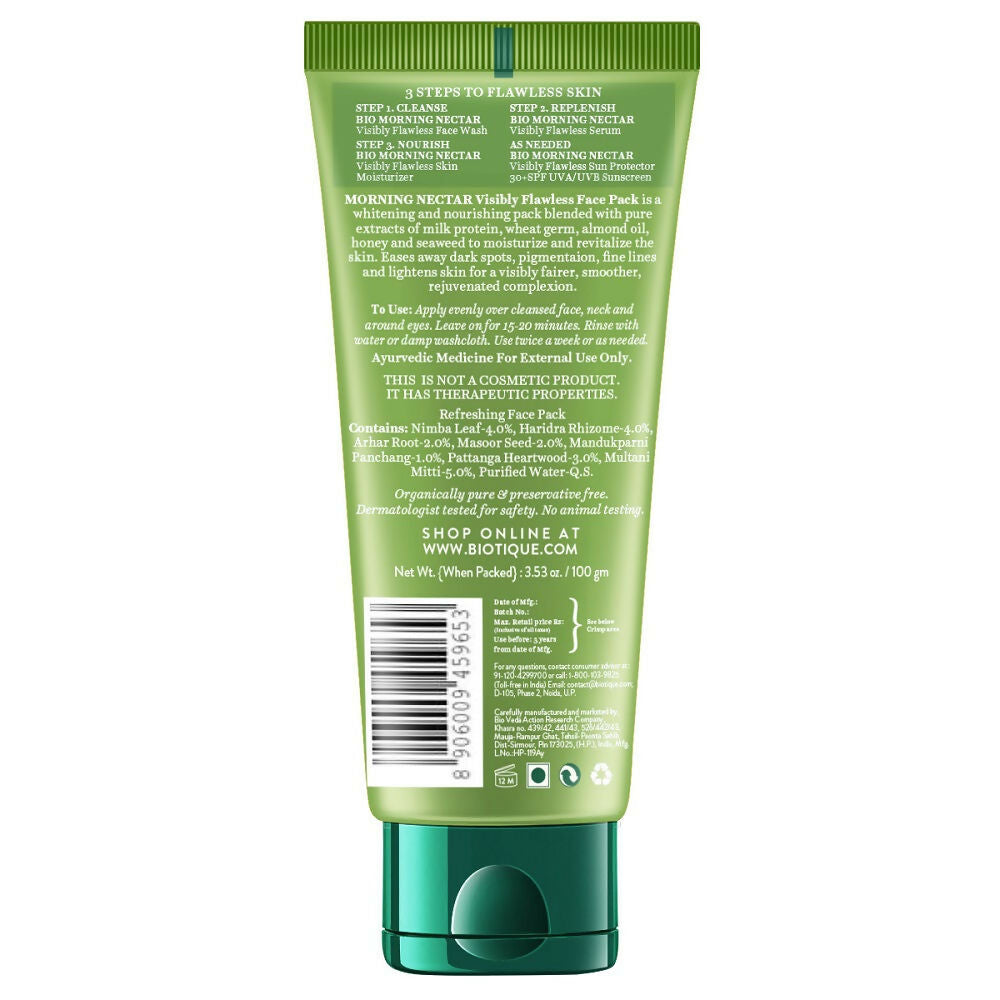 Biotique Bio Morning Nectar Visibly Flawless Face Pack Biotique Bio Morning Nectar Visibly Flawless Face Pack