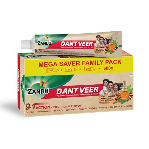 Zandu Dant Veer Toothpaste - safuroncart Zandu Dant Veer Toothpaste - safuroncart